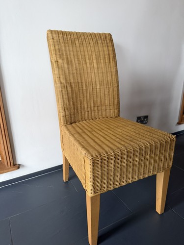 Wicker dining chairs 6no or - 6no.,
