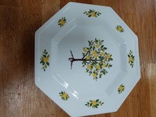 Johnson Brothers Vintage Ironstone Lemon Tree Octagonal Dinner Plate Vgc