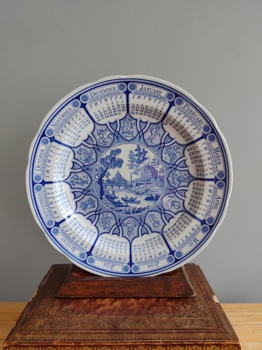 Spode blue room calendar - spode, plate