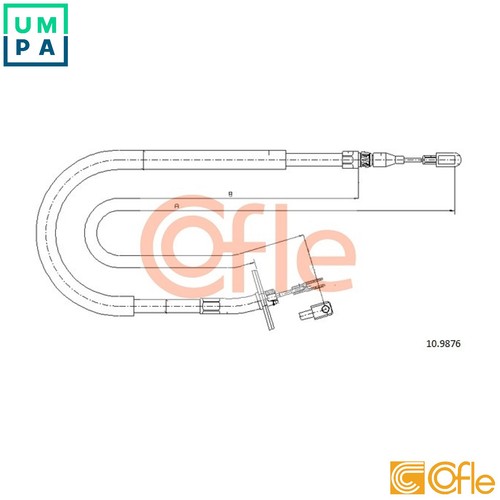Cable pull parking brake - pull,