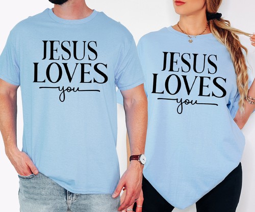 Jesus loves you shirt faith - t-shirt,