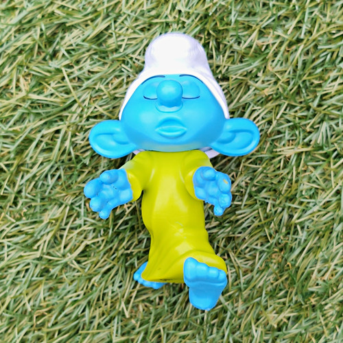 Mcdonald smurfs lazy plastic - mcdonald's,