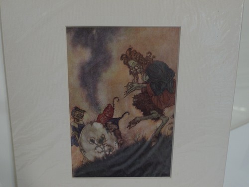 Original vintage matted print - original,