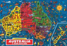 Australia and New Zealand Map