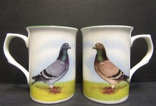 1 Pigeon Mug Castle shape Fine Bone China Mug Cup beaker 10 oz Decorated in UK 