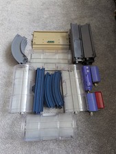 Tomy plarail track and road set including one loco and one road vehicle 