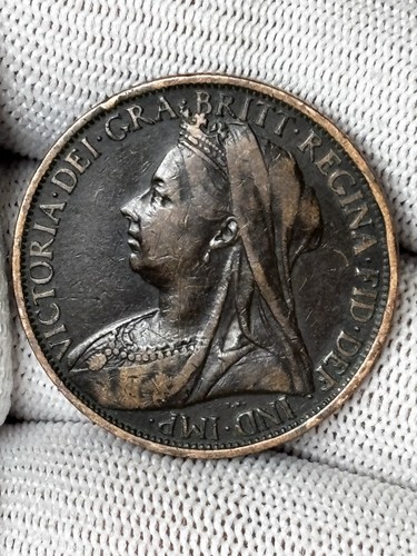United kingdom penny coin - united,