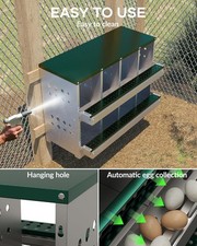 US 8-Holes Chicken Nesting Box
