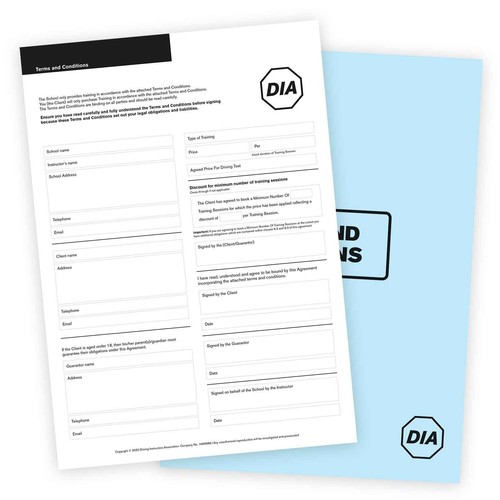 Terms and conditions pads - terms,
