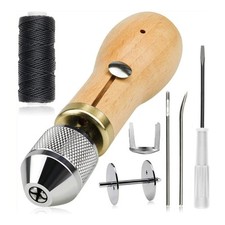Portable Hand Sewing Awl Kit Repair Lock Stitch Set Speedy Stitcher Tool for DIY