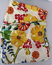 Anthropologie Cotton Shower Curtain - Colourful Floral Pattern  72''  / 83cm squ