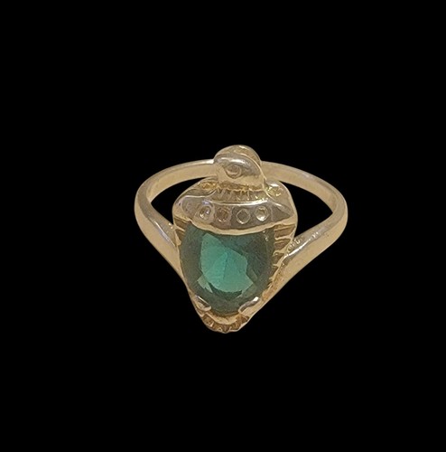 Silver 925 ring - teal, sapphire