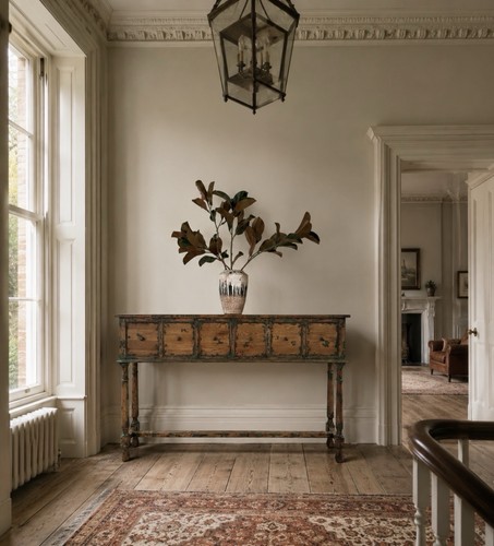 Aged oak drawer hall - oak,