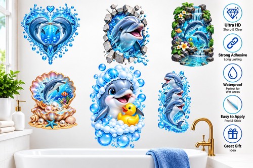 Dolphin sea life underwater - 3d,