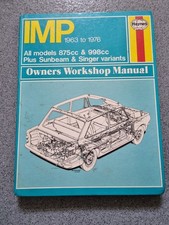 Hillman Imp, Sunbeam & Singer 1963-1976 Haynes Workshop Manual