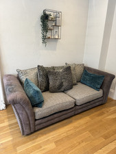 3 Seater Grey Sofa - Barker &
