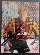 Oliver Kahn FC Bayern Munich Bravo Sport On Card Signed  