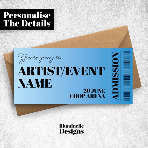Personalised fake event ticket - personalised,