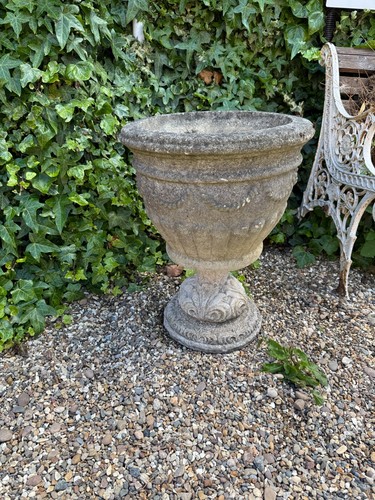 Weathered cast stone garden - stone,