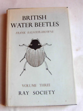 British Water Beetles Volume Three Frank Balfour-Browne  Ray Society 1958