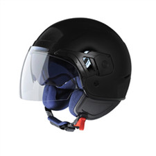 Piaggio PJ Jet Open Face Matt Black Motorcycle Helmet New 605917M0