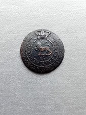 Heavily Tarnished The Royal Bucks King's Own Militia 20mm Metal Button, No Shank