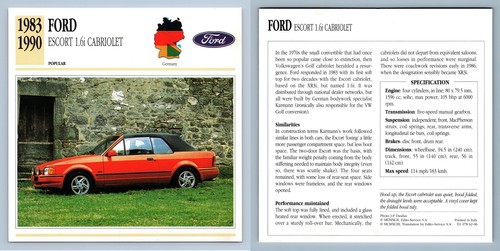 Ford escort cabriolet - ford,