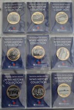 The Royal British Legion WWII History Collection Carded Coin/medal Chose yours
