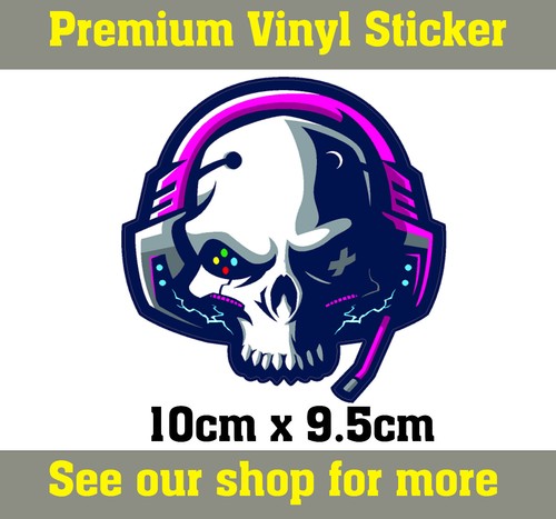 Skull hardcore gaming sticker - skull,