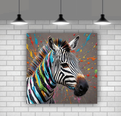 Canvas wall art colourful - canvas,