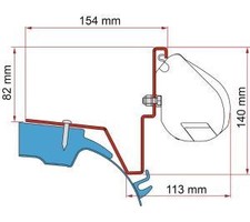 Fiamma F35 Adapter Kit Mercedes Vito Jules Verne 98655Z034