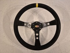 Genuine Porsche Cup Momo Steering wheel - 911, 996, turbo, Gt3, Gt3RS, Alcantara