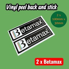 BETAMAX Sticker Stickers Video Recorder Beta Logo Tape Film Movie Classic VHS