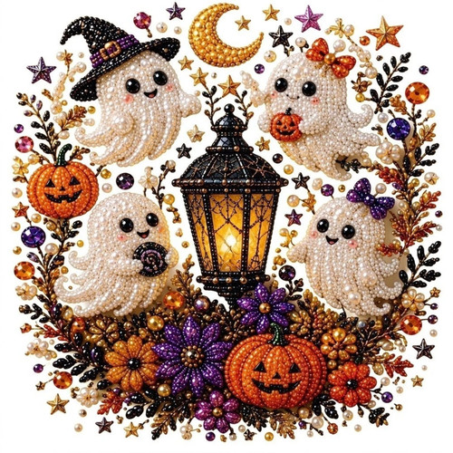 Halloween ghost pearl art diy - pearl,