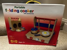Big Jigs Portable Folding Wooden Cooker With Accessories Boxed VGC