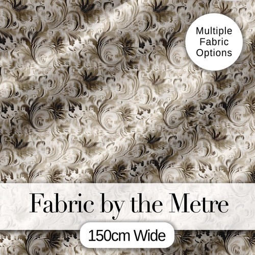 Ornate taupe floral scroll - ornate,