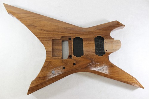 Finished walnut xiphos guitar - finished,