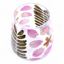 Botanical Glass Candle Holder