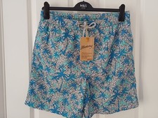 Mantaray Palm Print Swim Shorts - Large - New