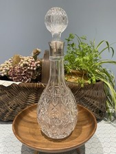 Heavy Cut Glass Decanter