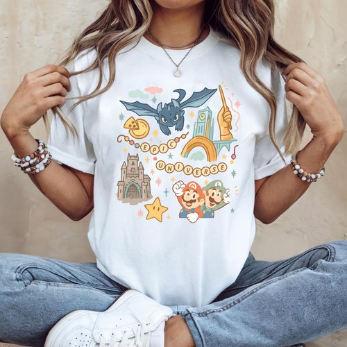 Retro epic universe - universe, shirt