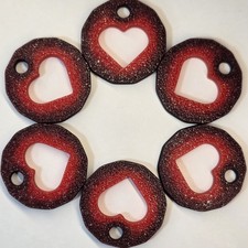 Heart shopping trolley token - shopping,