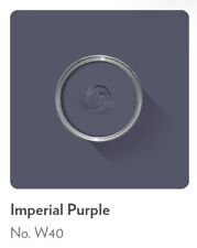 FARROW & BALL PAINT  SAMPLE 10ML - IMPERIAL PURPLE # W40 DEAD FLAT