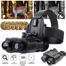 4X Zoom 3D FHD 1080P Night Vision Binoculars Infrared Digital Head Mount Goggles