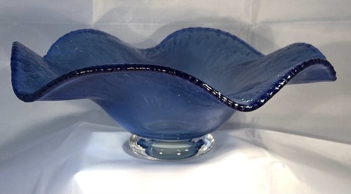 Okra glass crackle bowl - crackle,