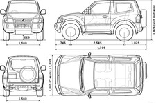 Photo blueprint pajero - photo, 3
