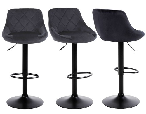 Set black velvet - black,