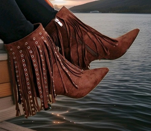 Bellucci chocolate suede - chocolate,
