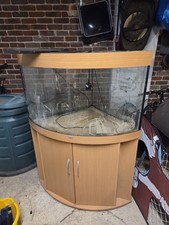 Used Juwel Trigon 190 Corner Fish Tank with Cabinet Stand and Accessories