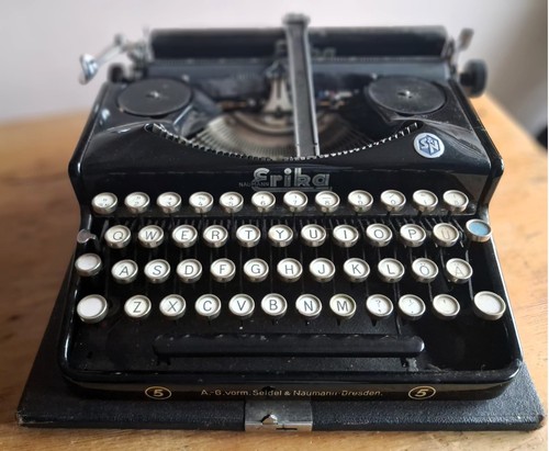Vintage erika typewriter model - vintage,